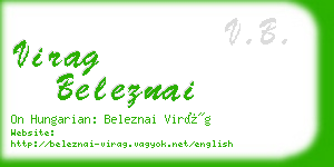 virag beleznai business card